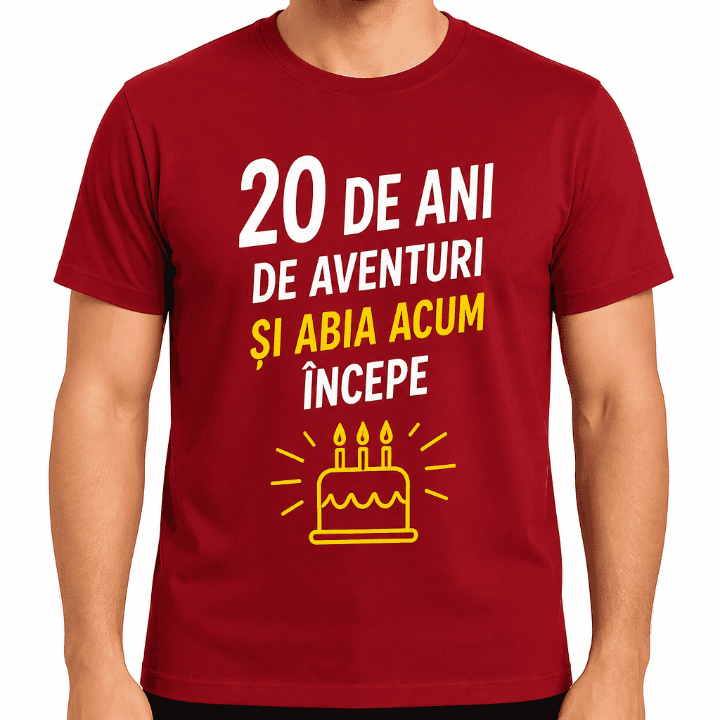 Tricou pentru 20 de ani – 20 de ani de aventuri și abia acum începe