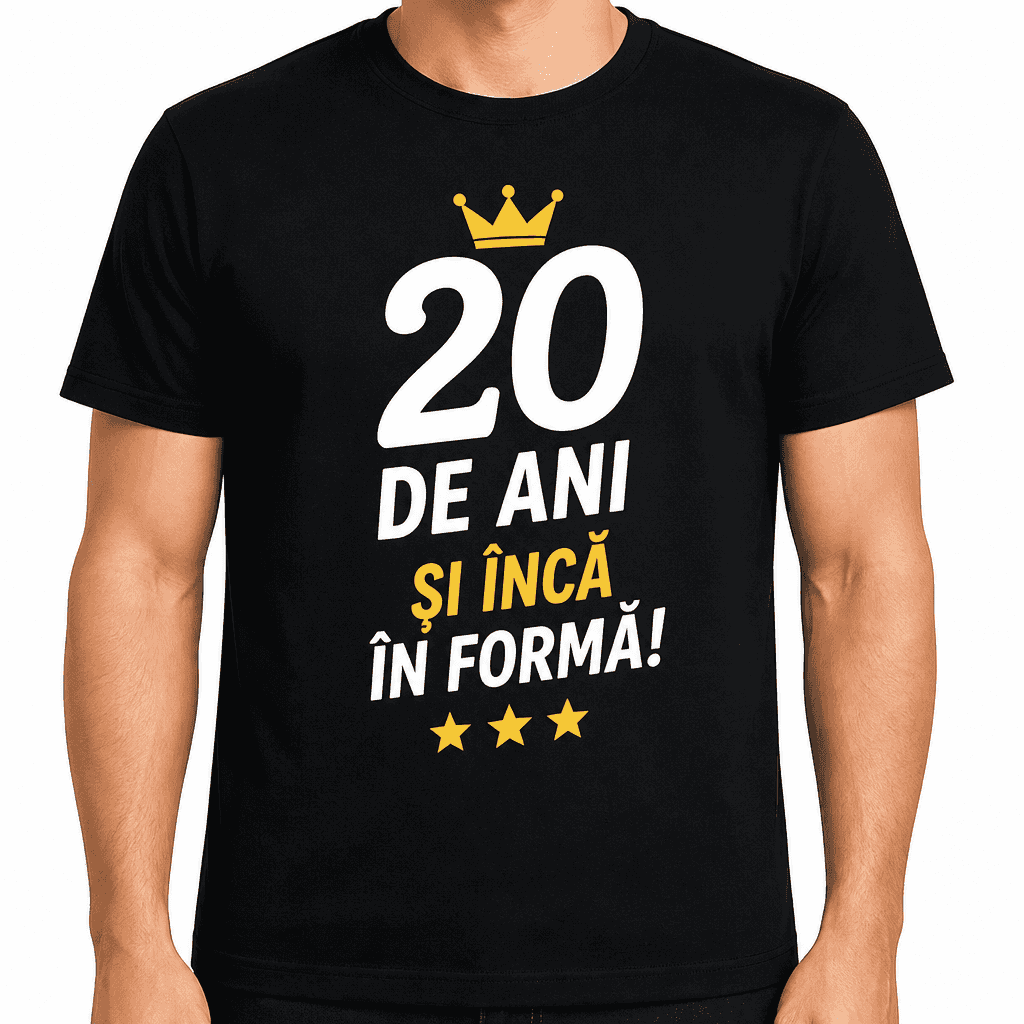 Tricou pentru 20 de ani – 20 de ani și încă în formă!