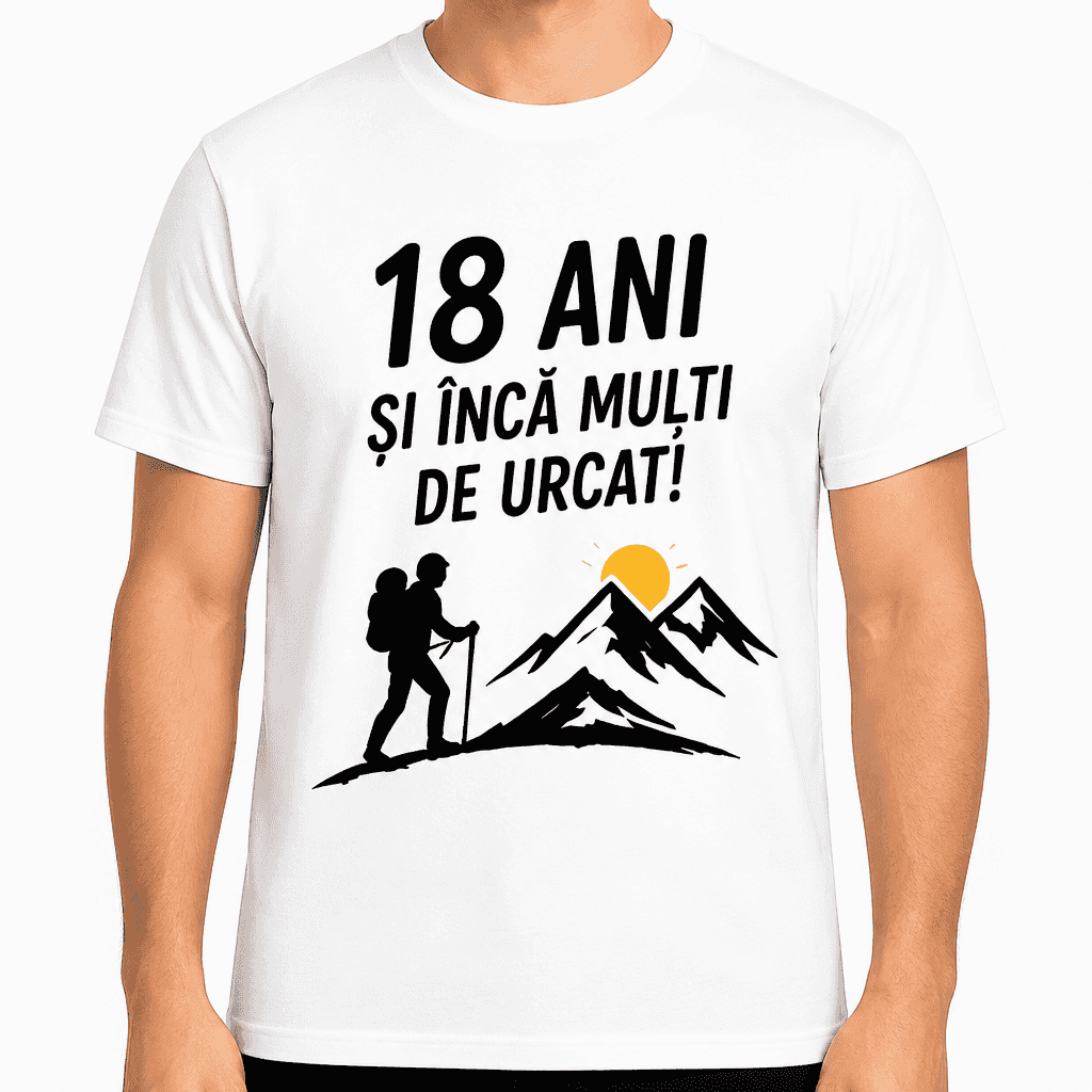 Tricou pentru 18 ani – 18 ani și încă mulți de urcat!