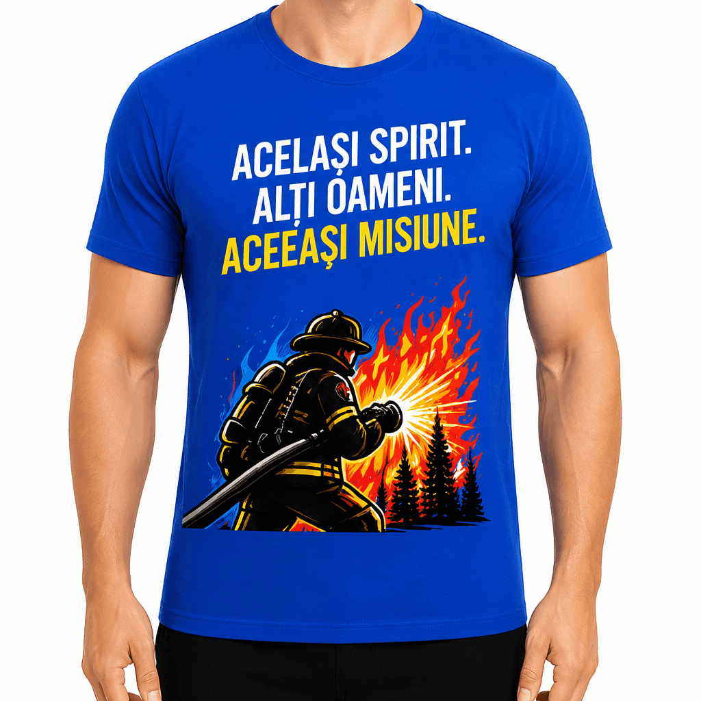 Tricou pompier – Același spirit. Alți oameni. Aceeași misiune.