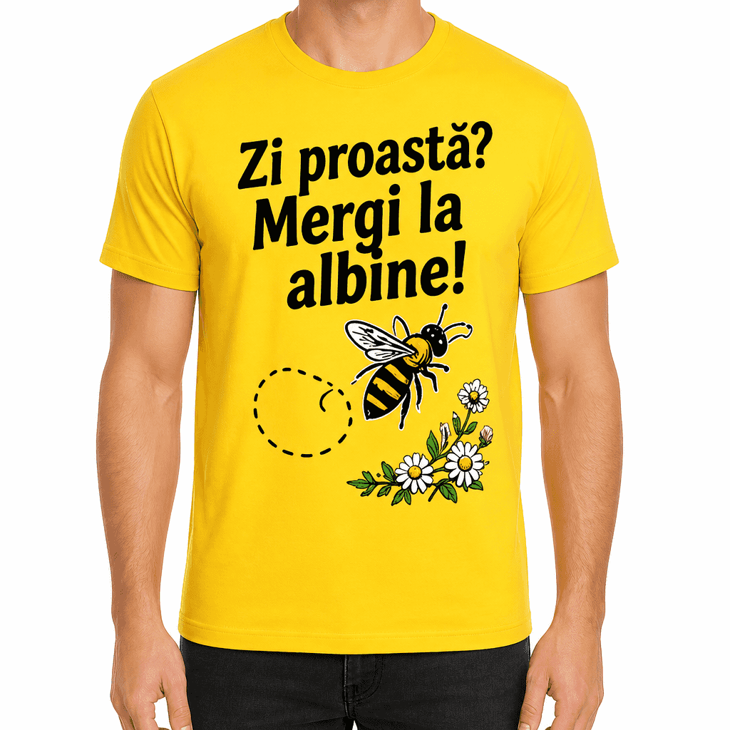 Tricou apicultor – Zi proastă? Mergi la albine!