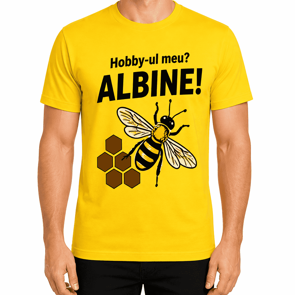 Tricou apicultor – Hobby-ul meu? Albine!