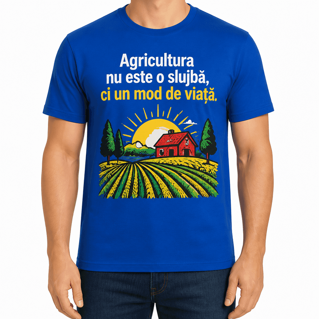 Tricou fermier – Agricultura nu este o slujbă, ci un mod de viață.