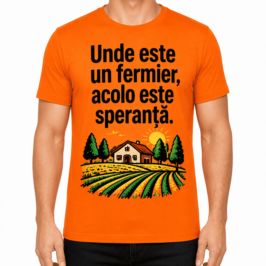 Tricou fermier – Unde este un fermier, acolo este speranță.