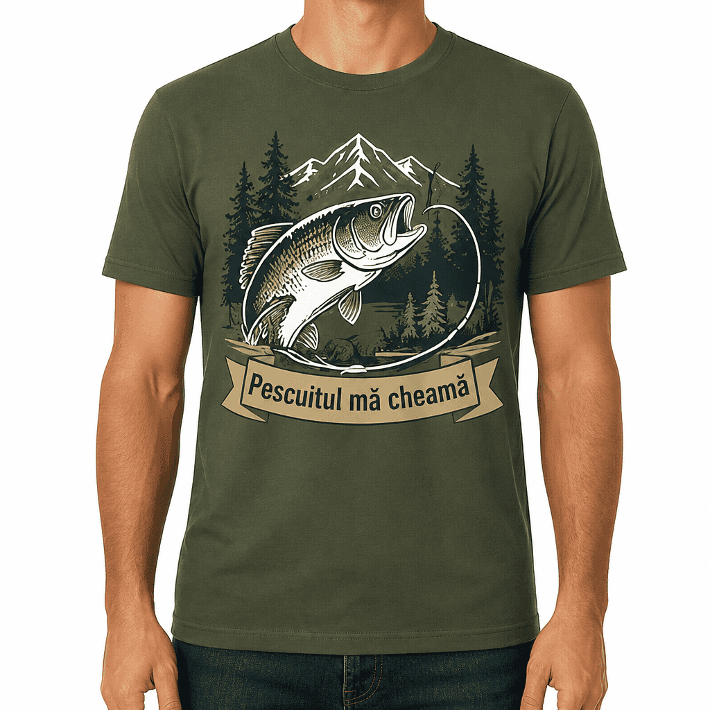 Tricou pescar – Pescuitul mă cheamă