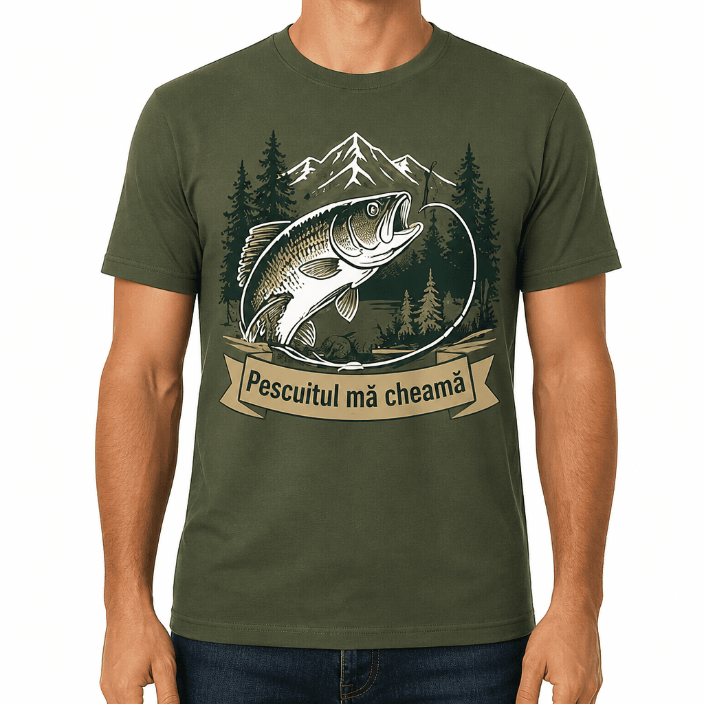 Tricou pescar – Pescuitul mă cheamă