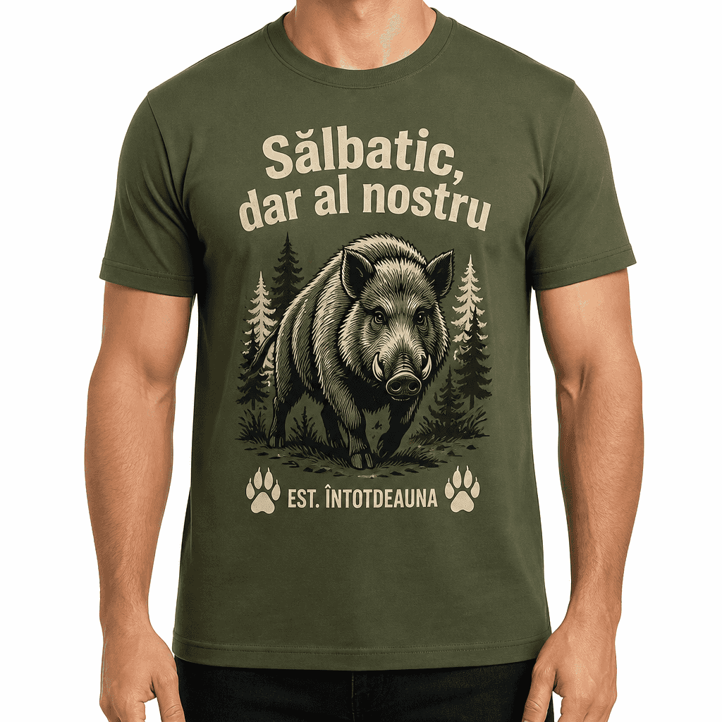 Tricou de vânător – Sălbatic, dar al nostru