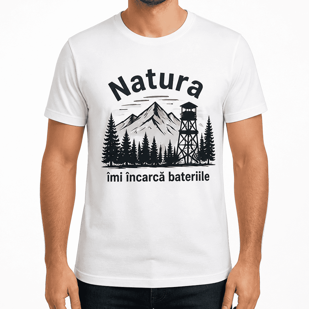 Tricou de vânător – Natura îmi încarcă bateriile
