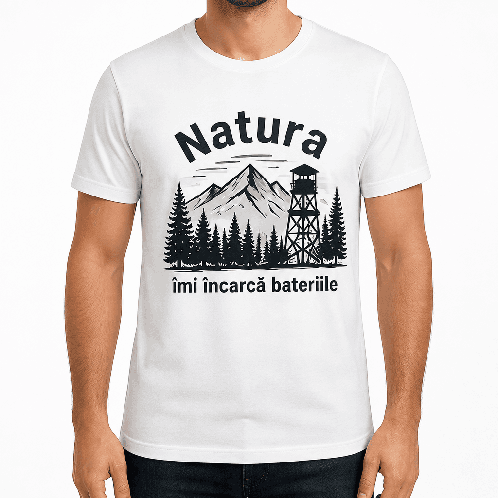 Tricou de vânător – Natura îmi încarcă bateriile