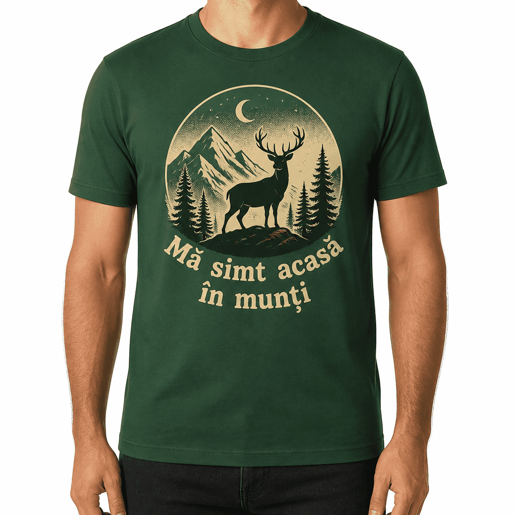 Tricou de vânător – Mă simt acasă în munți