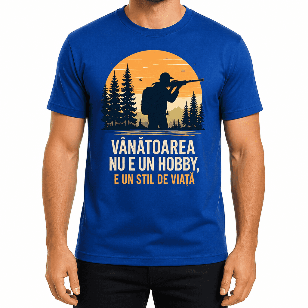 Tricou de vânător – Vânătoarea nu e un hobby, e un stil de viață
