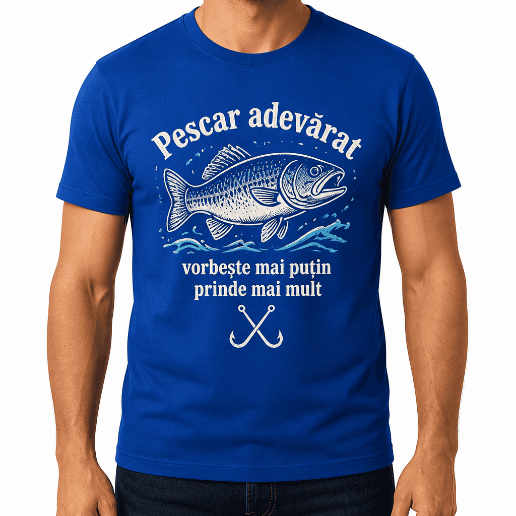 Tricou pescar – Pescar adevărat