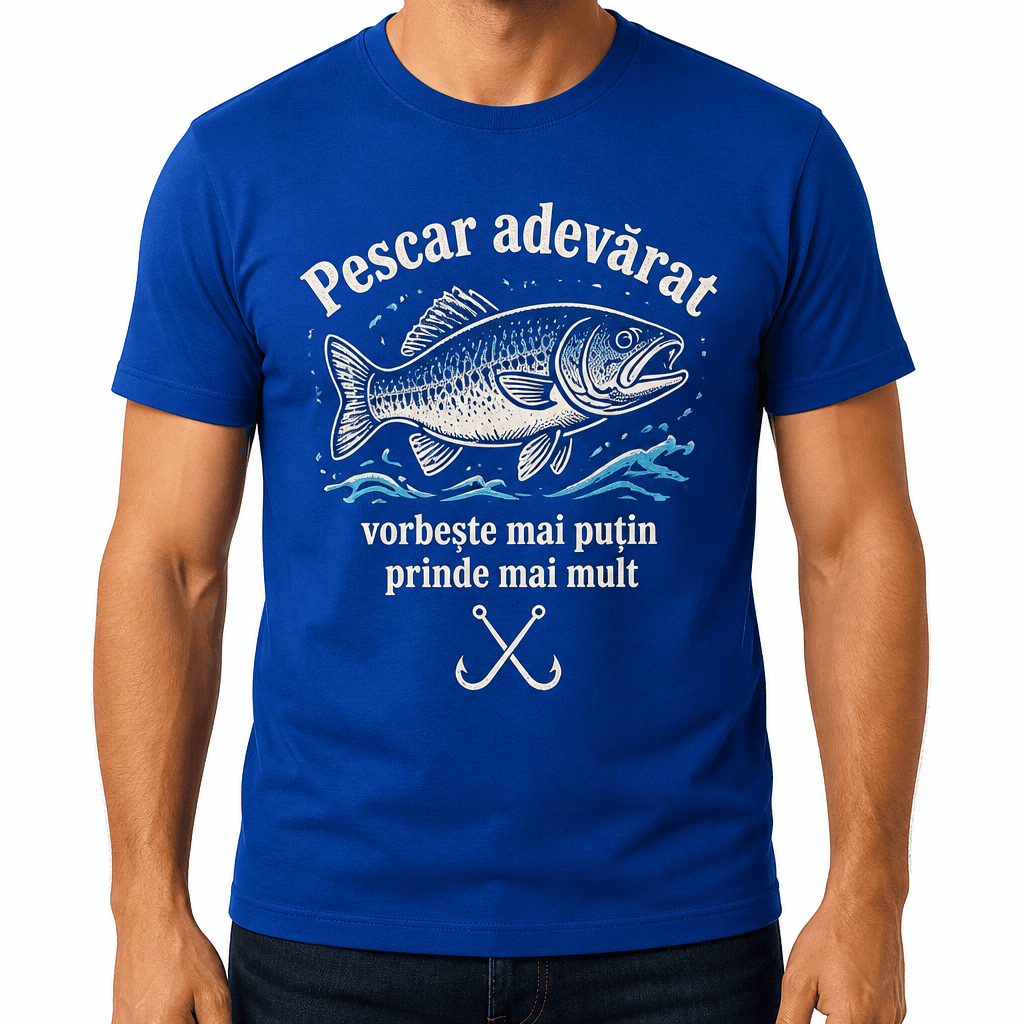 Tricou pescar – Pescar adevărat