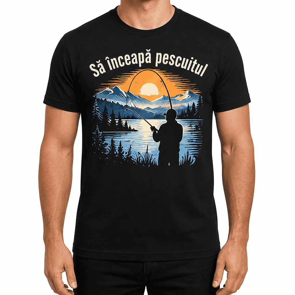 Tricou pescar – Să înceapă pescuitul