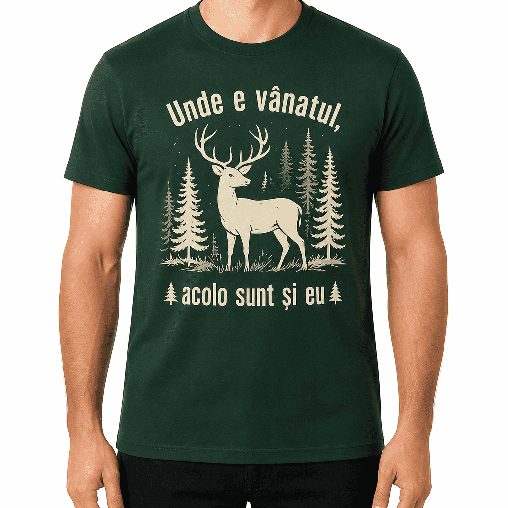Tricou de vânător – Unde e vânatul, acolo sunt și eu