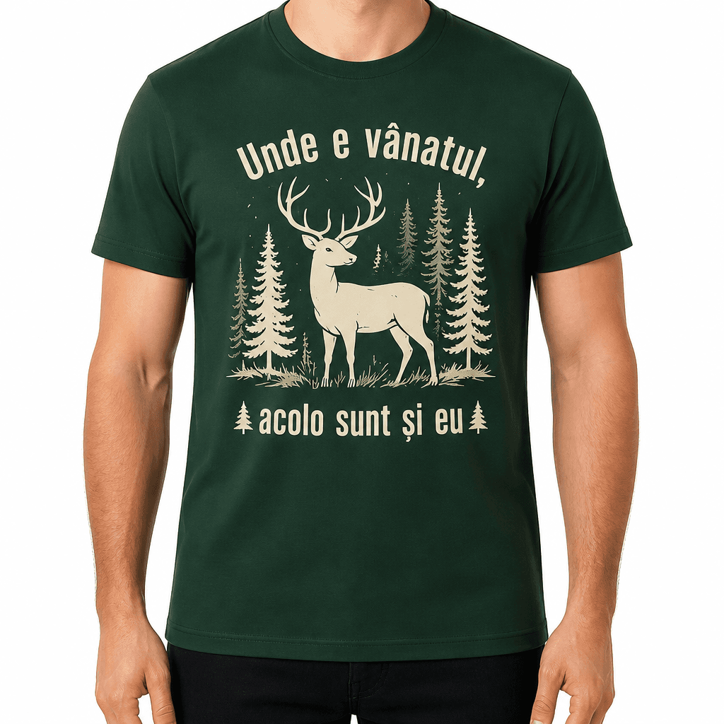 Tricou de vânător – Unde e vânatul, acolo sunt și eu