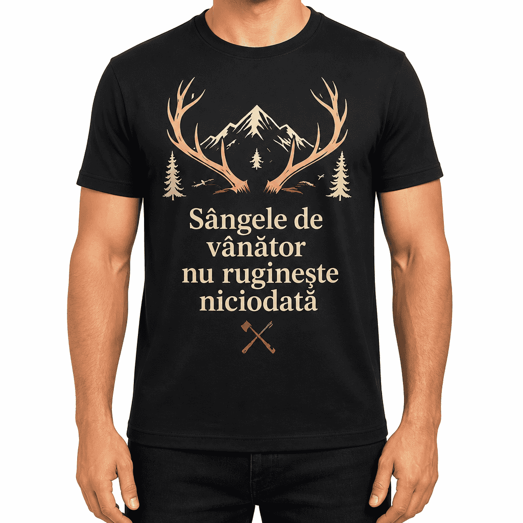 Tricou de vânător – Sângele de vânător nu ruginește niciodată