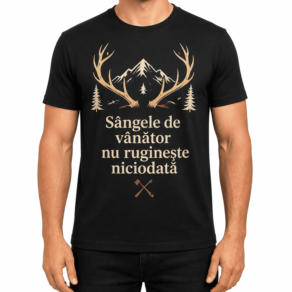 Tricou de vânător – Sângele de vânător nu ruginește niciodată