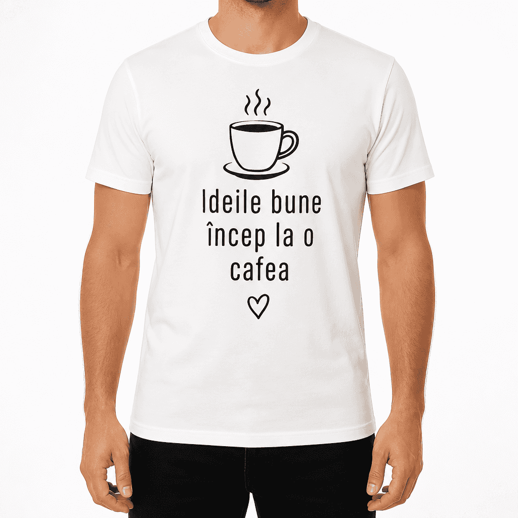 Tricou pentru coleg – Ideile bune încep la o cafea