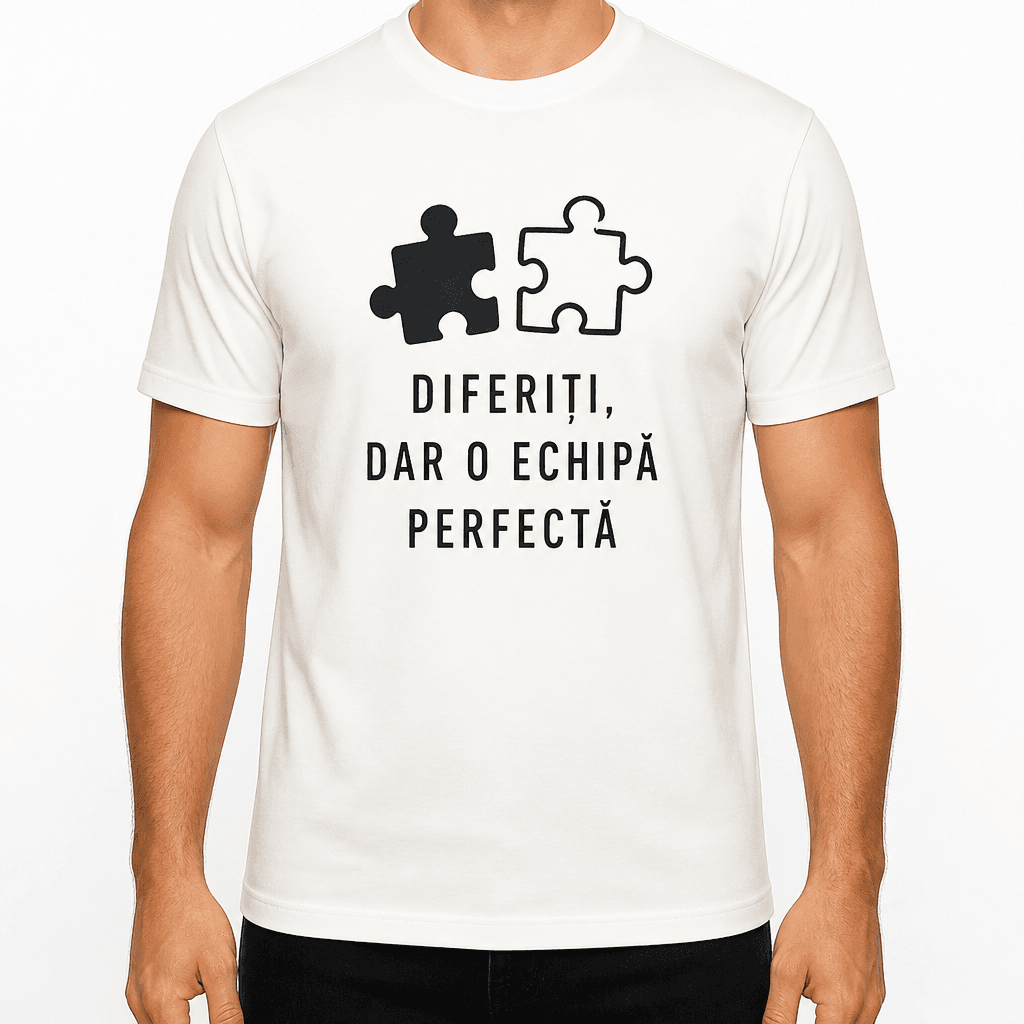 Tricou pentru coleg – Diferiți, dar o echipă perfectă