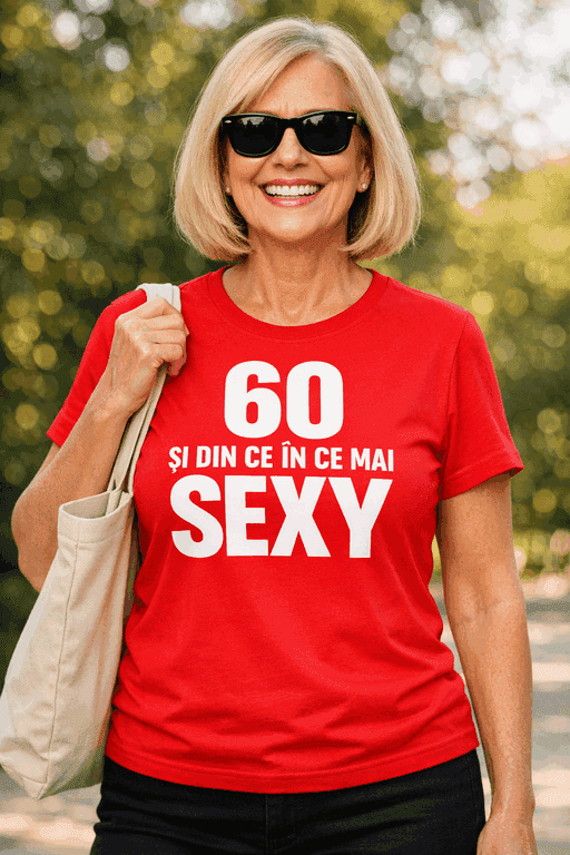 Tricou amuzant 60 și din ce în ce mai SEXY