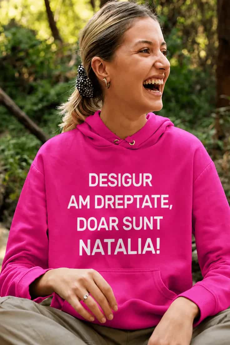 Bluză amuzantă Am dreptate cu nume personalizat