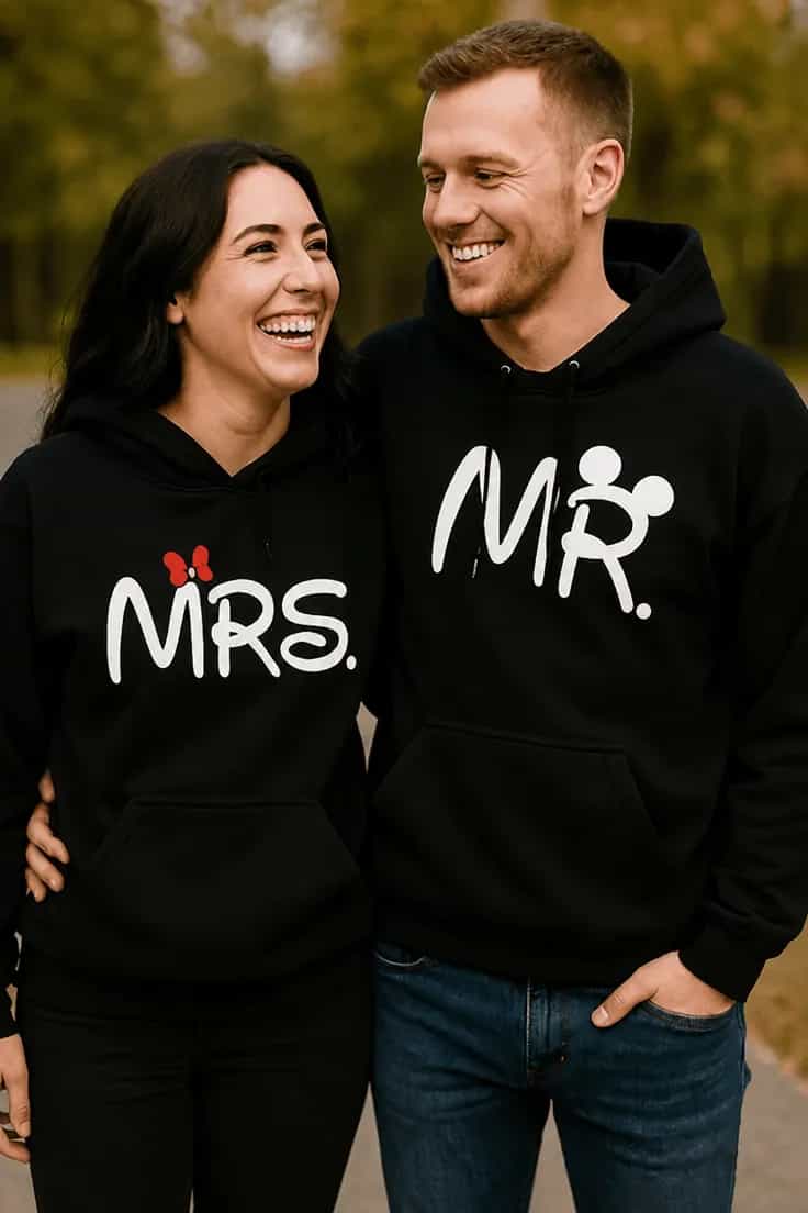 Bluză amuzantă Mr Mrs cuplu MRS. MŔ.