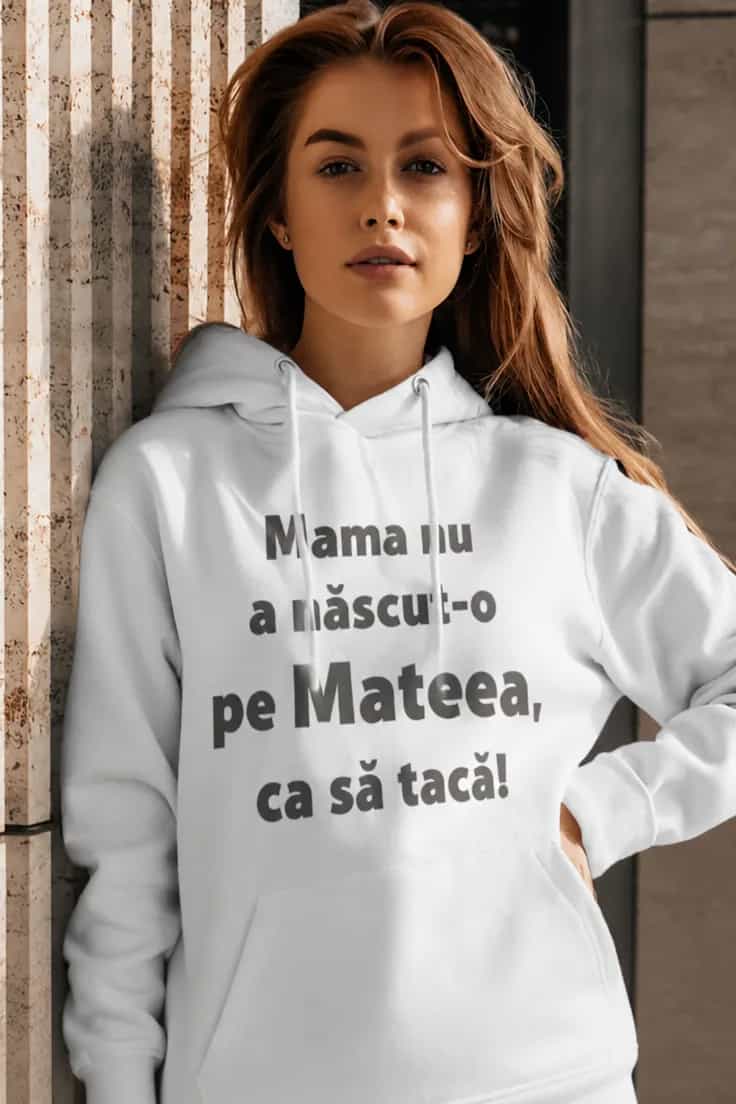 Bluză amuzantă Nu tac cu nume personalizat