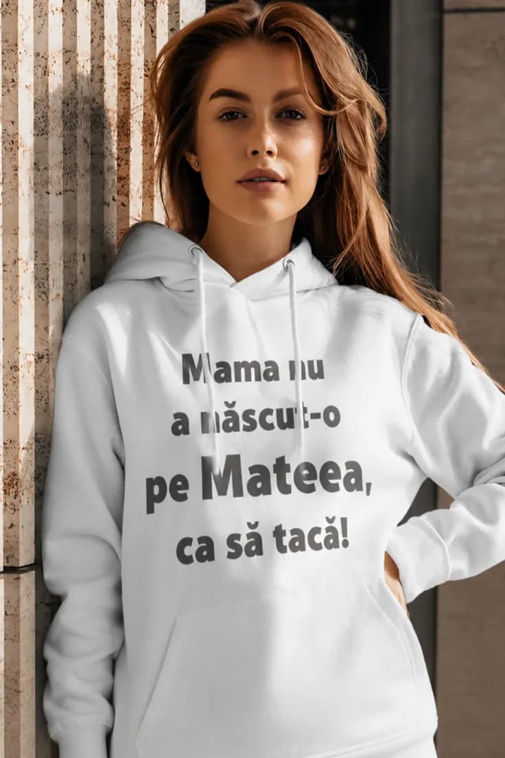Bluză amuzantă Nu tac cu nume personalizat