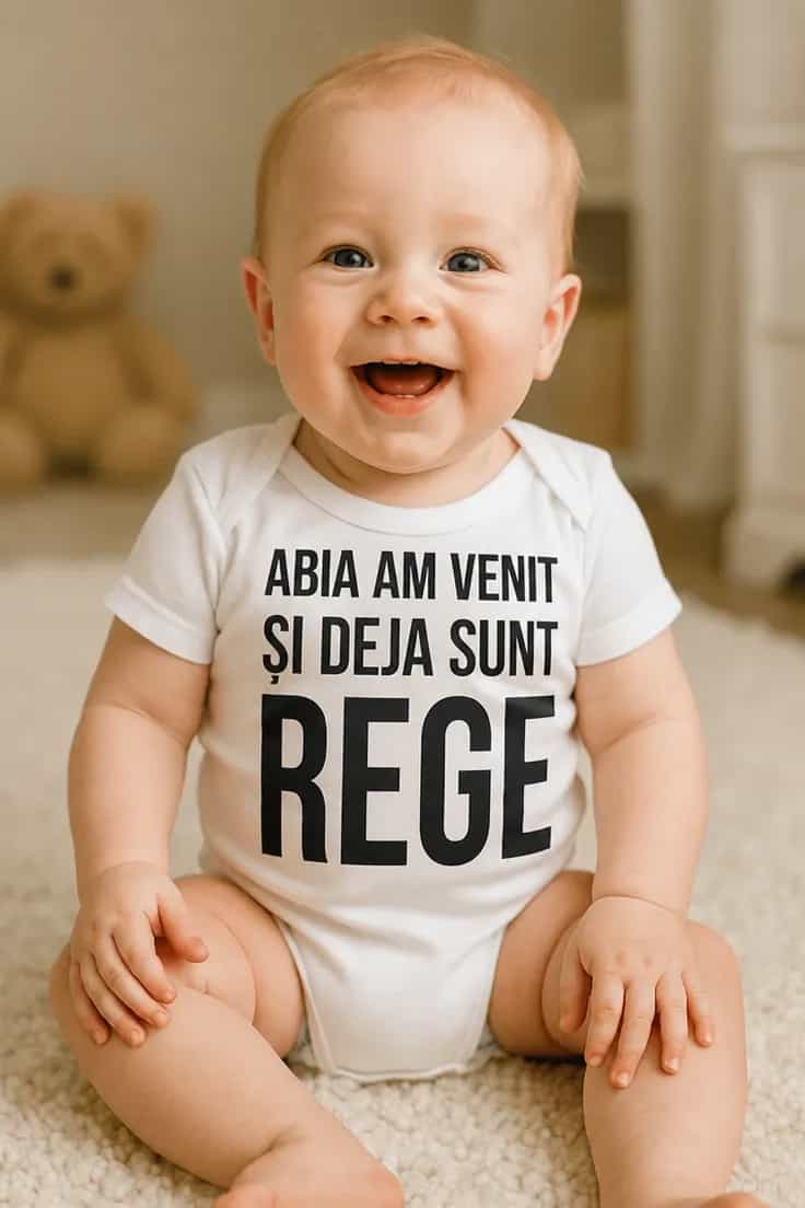 Body bebeluș Abia venit deja rege - ABIA AM VENIT