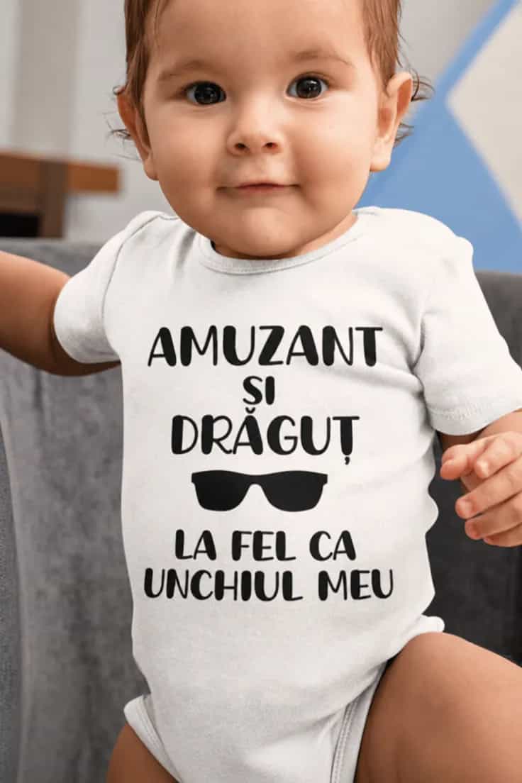 Body bebeluș Amuzant ca unchiul – AMUZANT