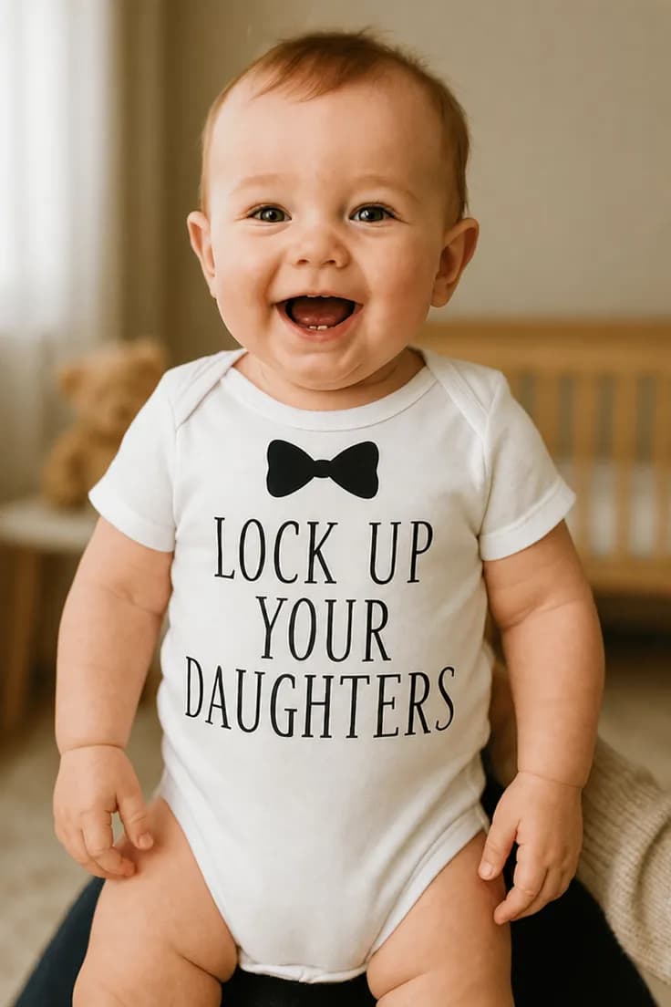 Body bebeluș Atenție la fiice LOCK UP YOUR DAUGHTERS