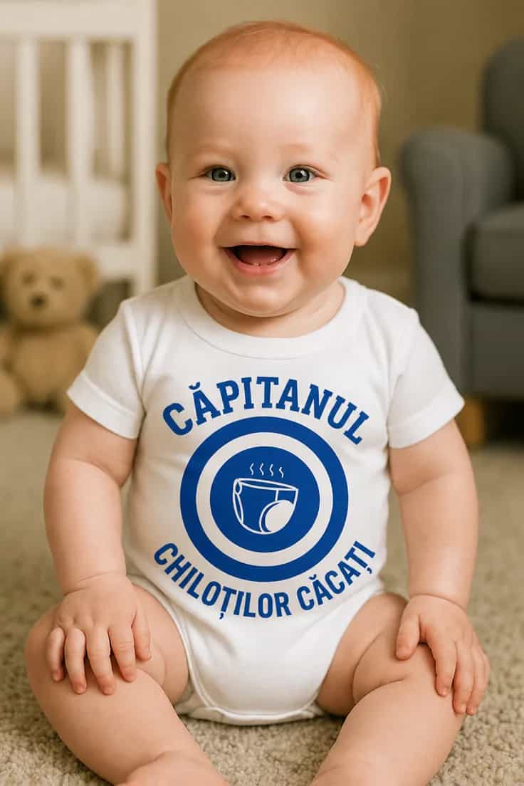 Body bebeluș Căpitan chiloți căcați – CĂPITANUL