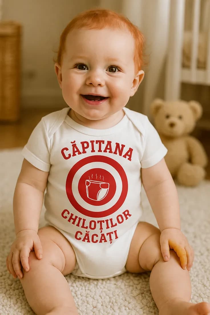 Body bebeluș Căpitana chiloților căcați