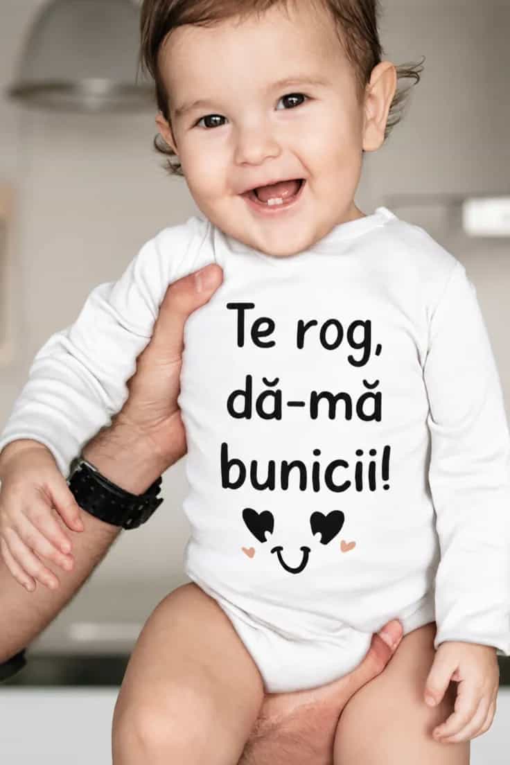 Body bebeluș Dă-mă bunicii cu nume la alegere
