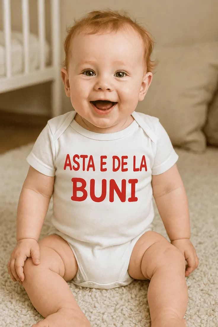 Body bebeluș De la buni – ASTA E DE LA BUNI.