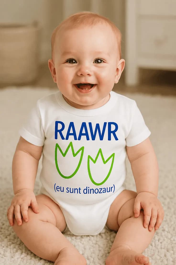 Body bebeluș Dinozaur simpatic – RAAWR