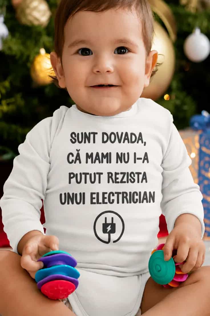 Body bebeluș Dovada cu meserie personalizată