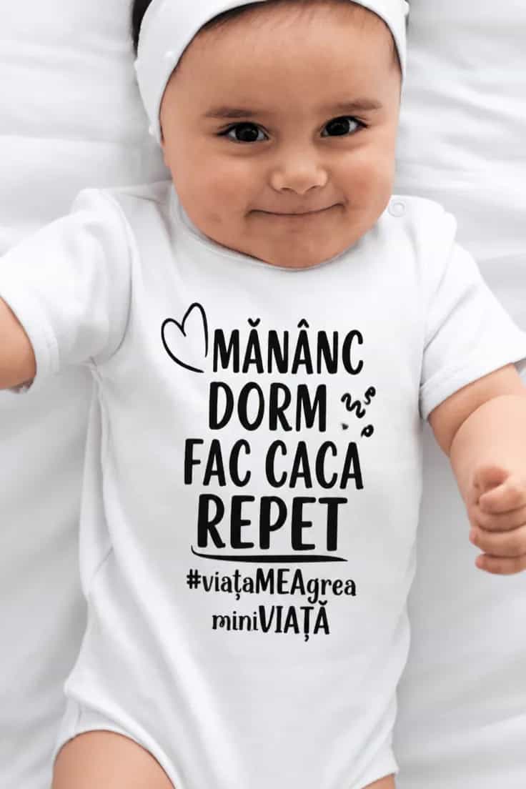 Body bebeluș Mănânc dorm repet - MĂNÂNC DORM