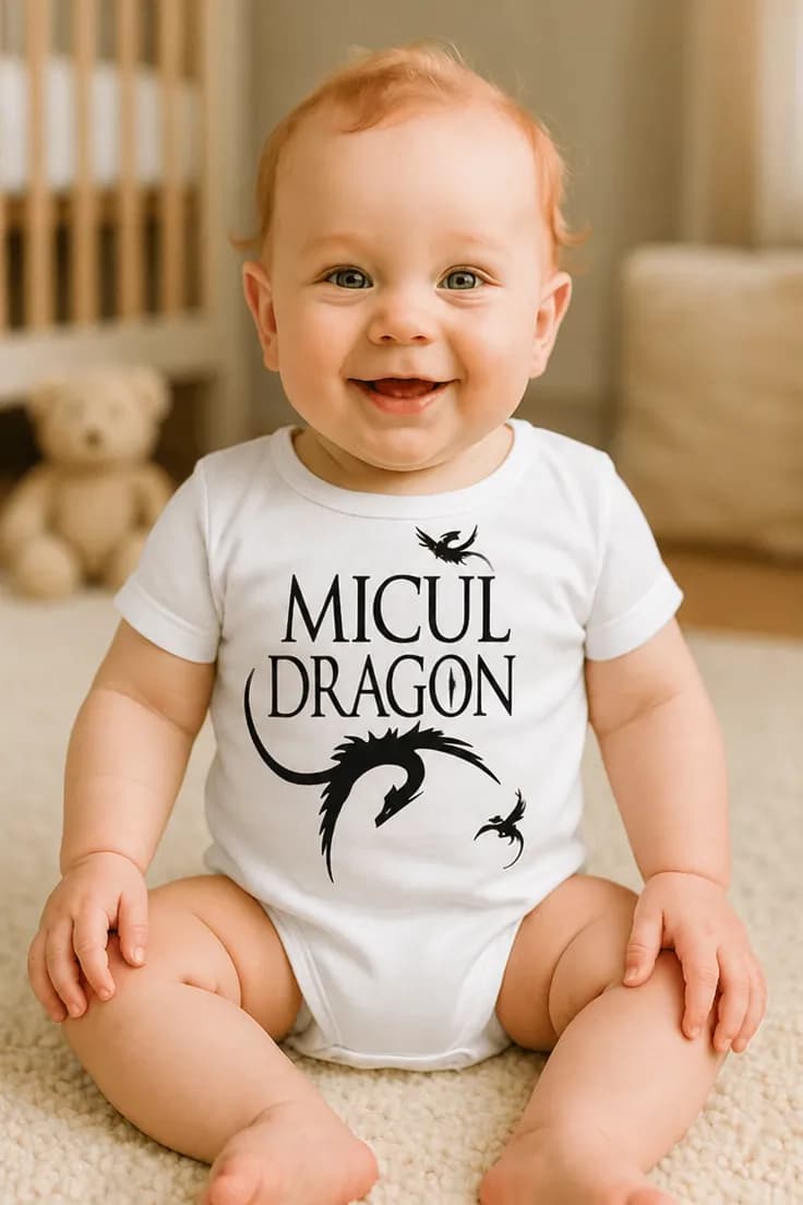 Body bebeluș Micul dragon – MICUL DRAGON