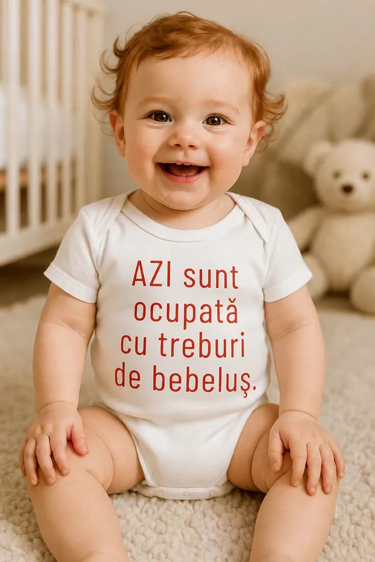 Body bebeluș ocupat cu treburi de bebeluș