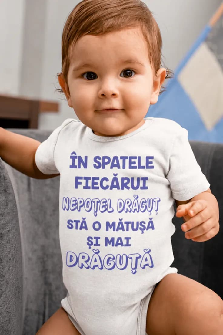 Body bebeluș Pentru nepot și mătușă - ÎN SPATELE