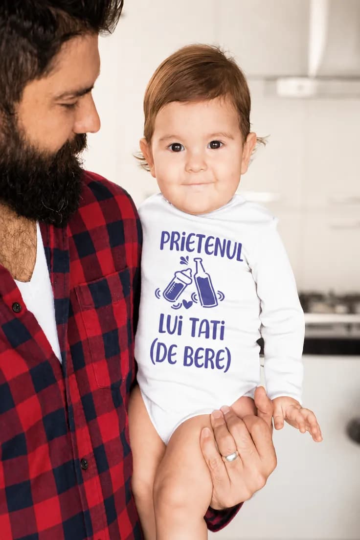 Body bebeluș Prietenul de bere al tati PRIETENUL