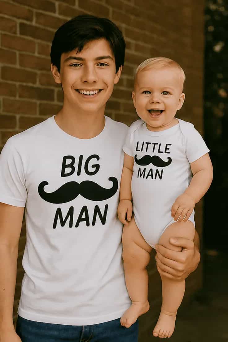 Body bebeluș set mare și mic BIG MAN LITTLE MAN