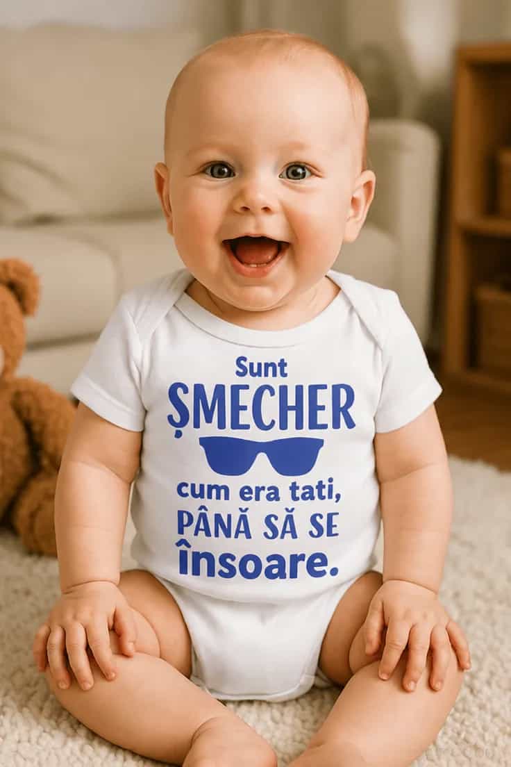 Body bebeluș Sunt șmecher | Sunt ȘMECHER cum era