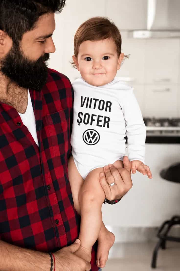 Body bebeluș Viitor șofer cu marca mașinii la alegere