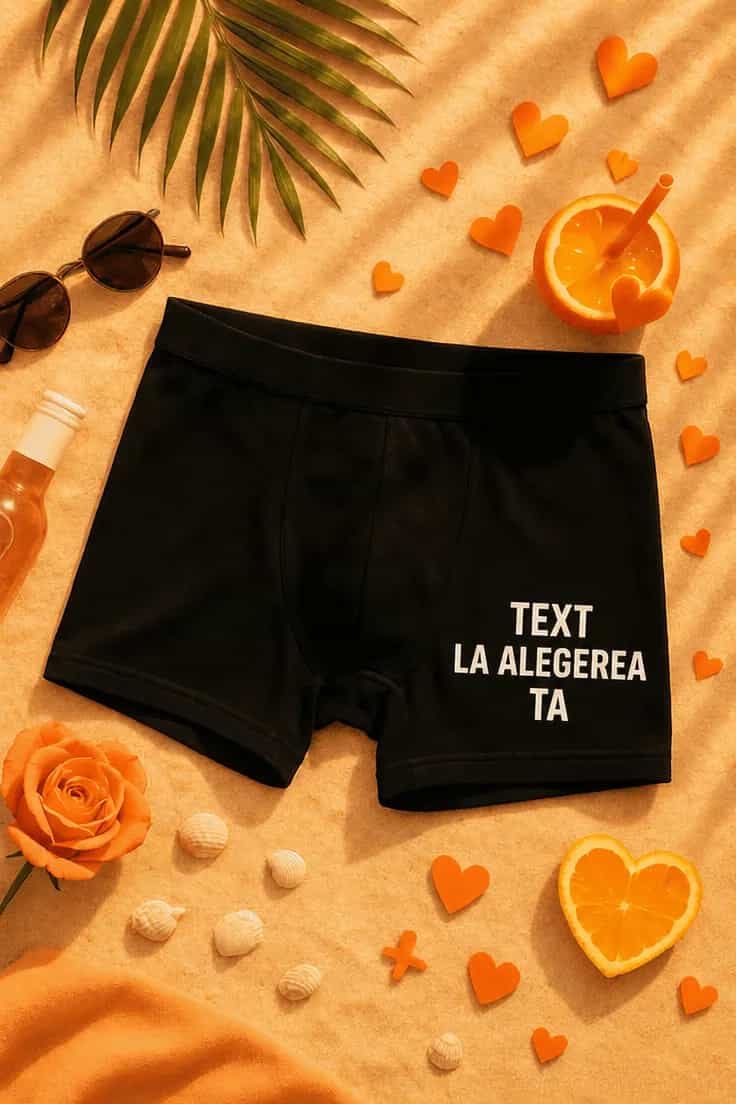 Boxeri amuzanți Cu text la alegere TEXT LA ALEGEREA TA