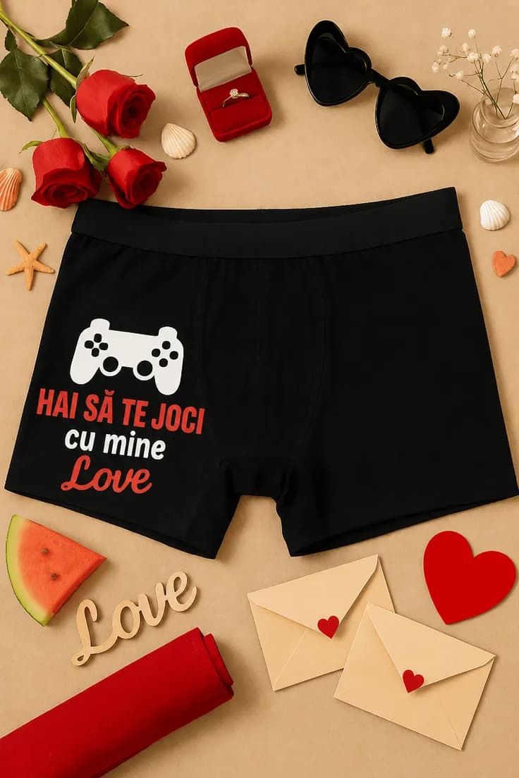 Boxeri amuzanți Hai să ne jucăm – Love