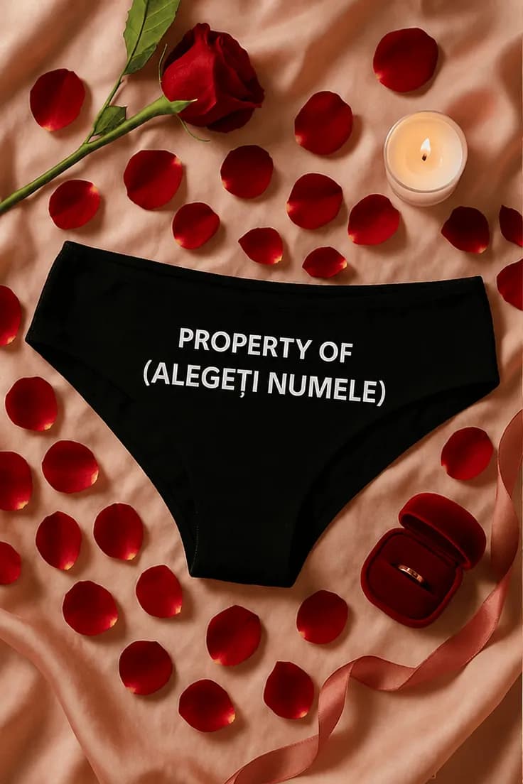 Lenjerie damă Property of cu nume personalizat