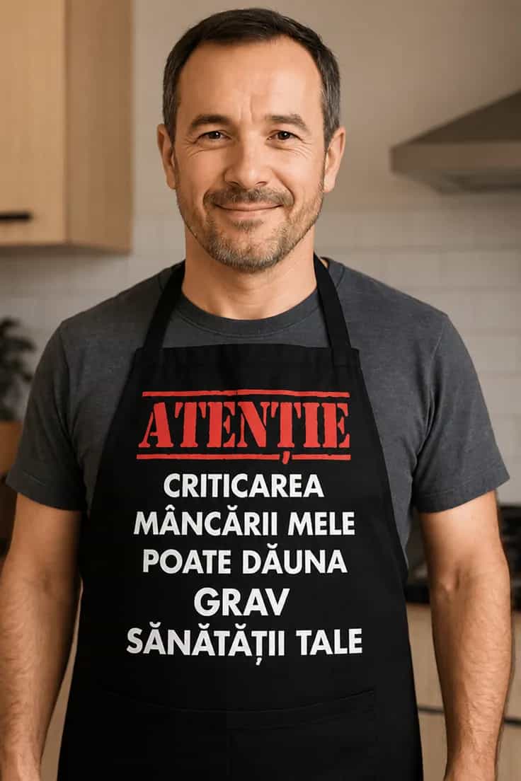 Șorț amuzant Atenție criticarea mâncării
